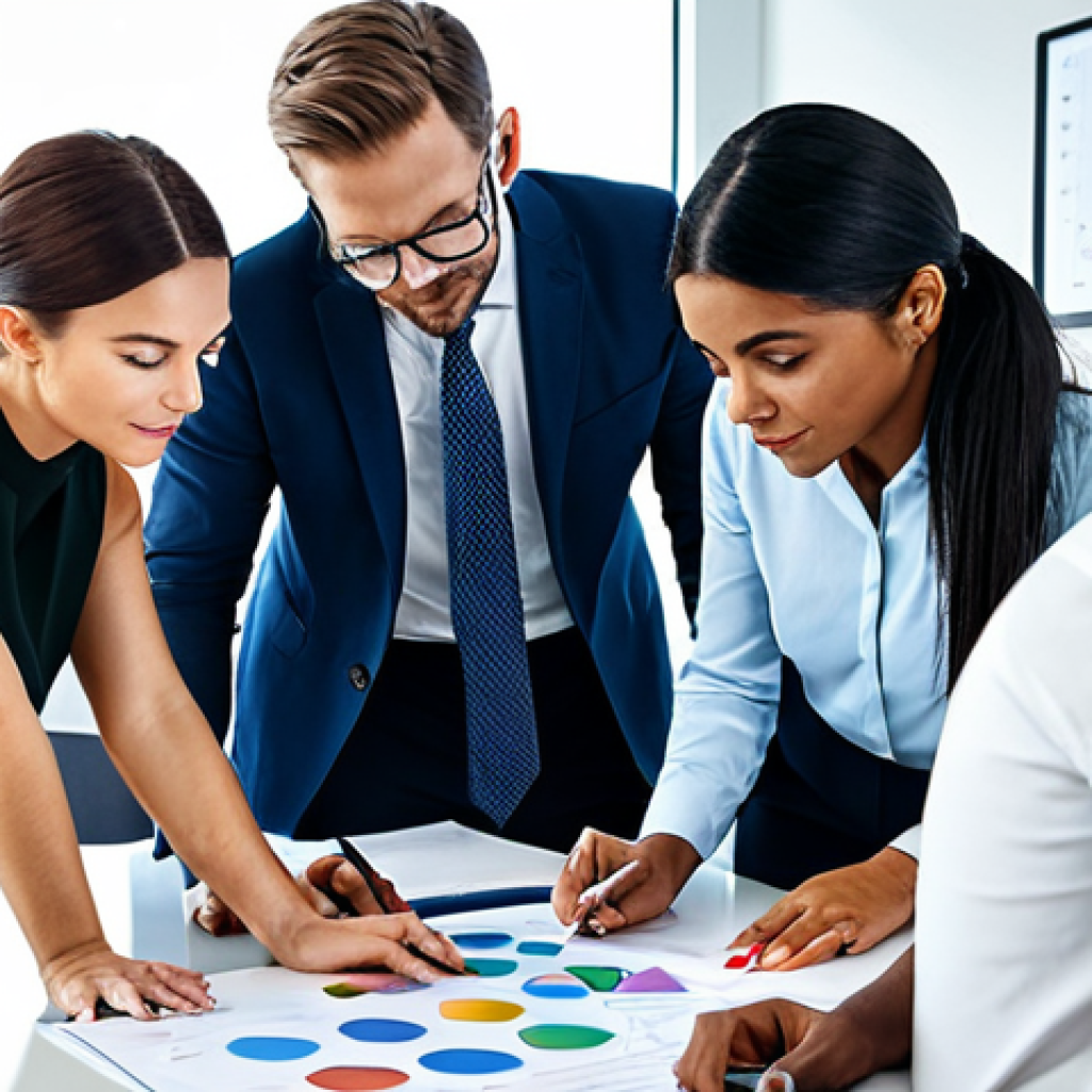 **

"A diverse group of marketing professionals brainstorming in a brightly lit, modern office. They are looking at charts and graphs, fully clothed in appropriate business attire. The scene emphasizes collaboration and data analysis. Safe for work, professional environment, perfect anatomy, correct proportions, well-formed hands, family-friendly."

**
