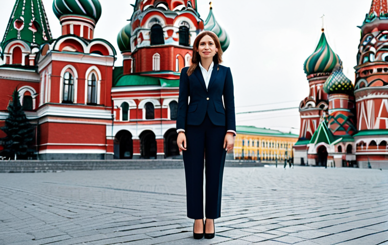 광고홍보사로서의 커뮤니케이션 능력 - **Prompt:** A professional businesswoman in Moscow, wearing a stylish, fully clothed business suit, ...