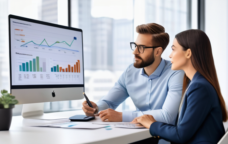 광고홍보사와 인플루언서 광고 캠페인 - **Dynamic Interactive Content:** A vibrant, medium shot of a male influencer in his early 30s, mid-a...