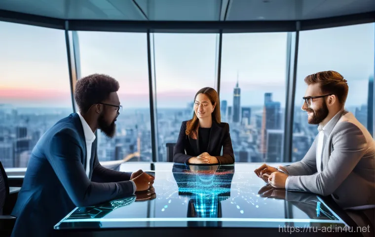 광고홍보사와 타겟 중심 디지털 광고 - A diverse team of professional digital marketers, composed of men and women of various ages (all dre...