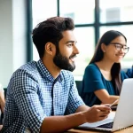 광고홍보사 자격 취득 노하우 - **Prompt:** A dynamic and inclusive group of young professionals (early 20s to early 30s) in a moder...