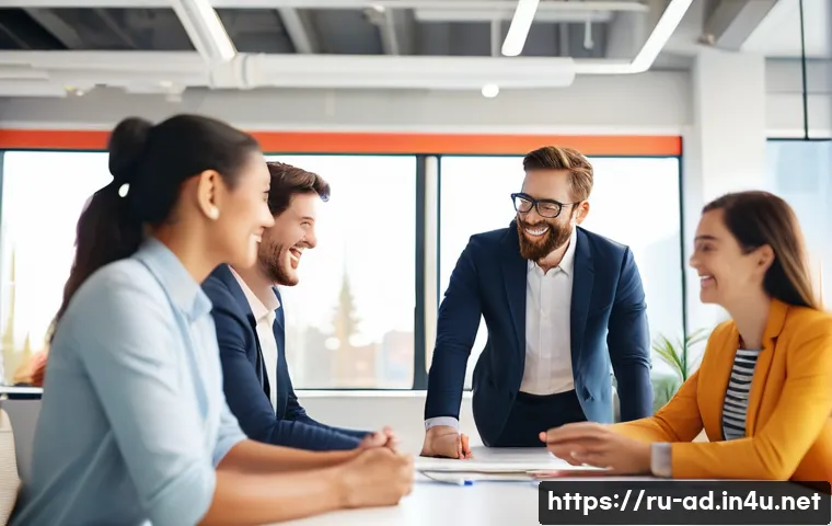 광고홍보사와 유튜브 광고 크리에이티브 - **Prompt 1: Collaborative Creative Partnership**
A diverse team of professionals, including men ...