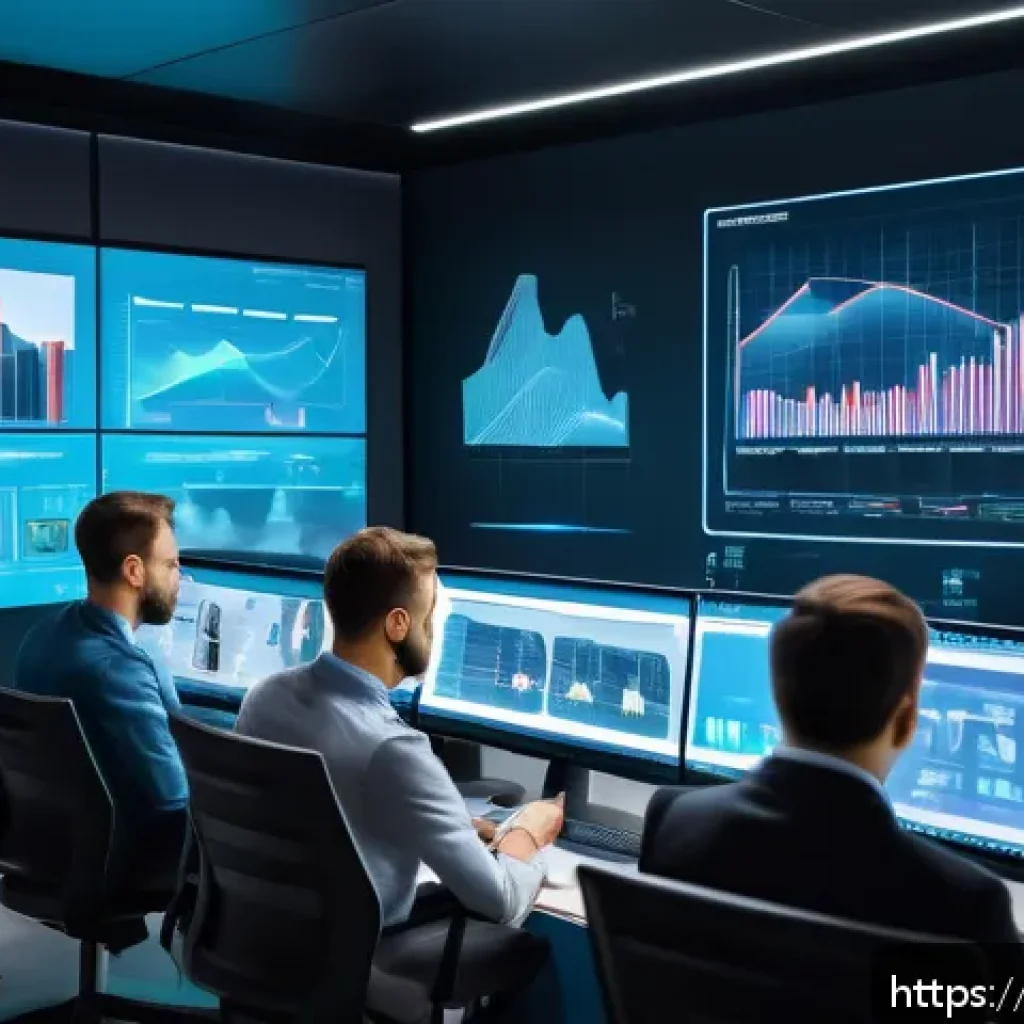 광고홍보사와 광고 ROI 혁신 전략 - A modern digital marketing office scene showcasing a team of diverse Russian professionals analyzing...