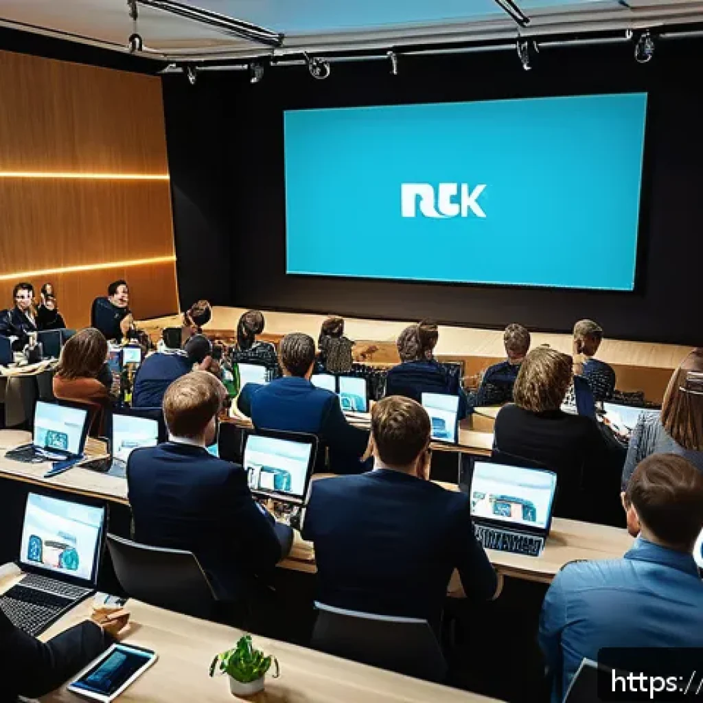 광고홍보사와 기업 광고 브랜딩 성공 사례 - A dynamic marketing event scene in Moscow combining offline and online elements: a modern conference...